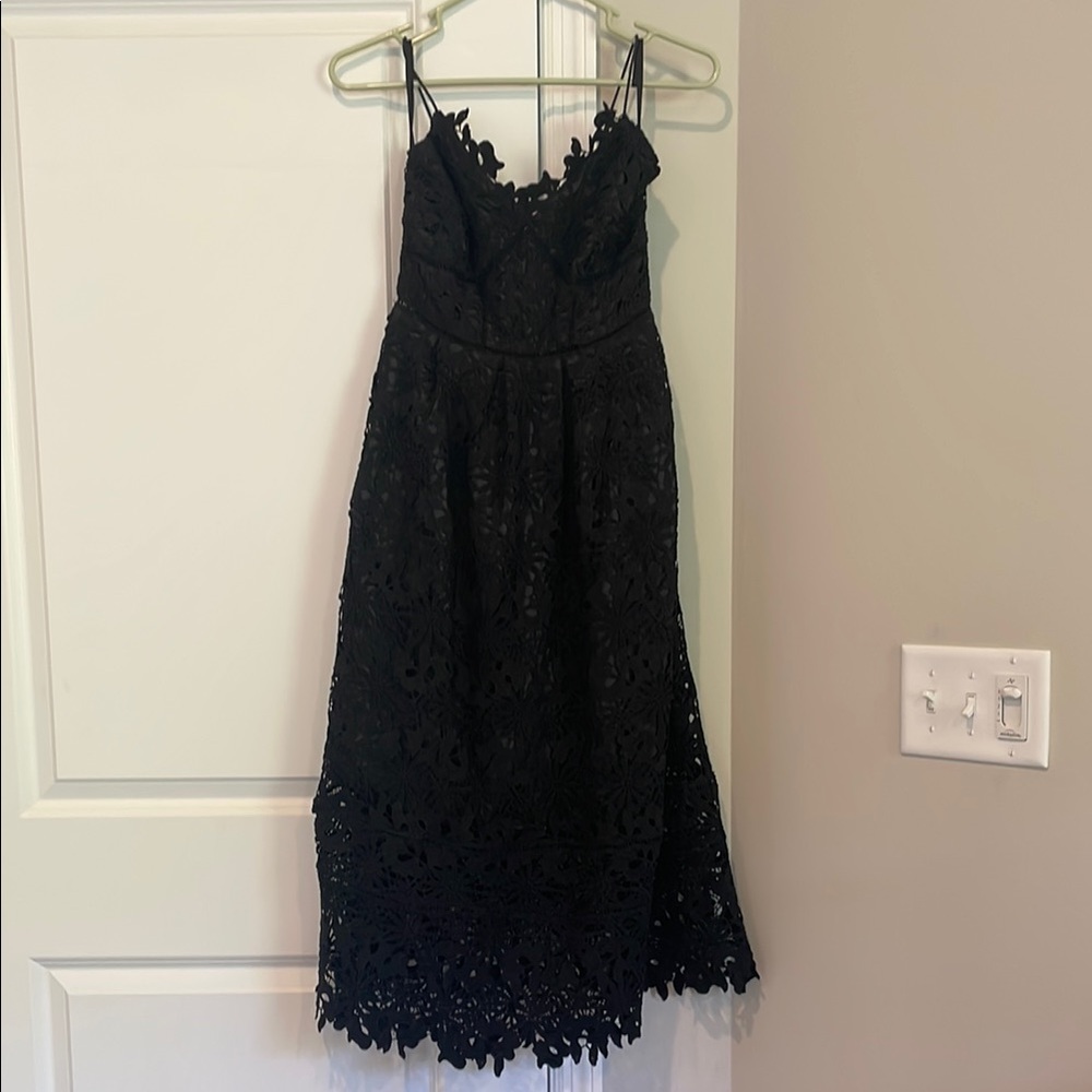 Elegant Black Lace Dress